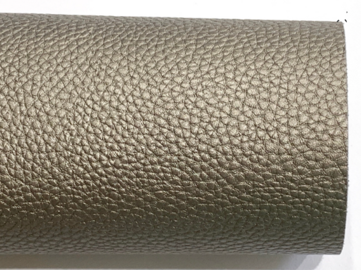 Dark Taupe Grey Pearl Leatherette