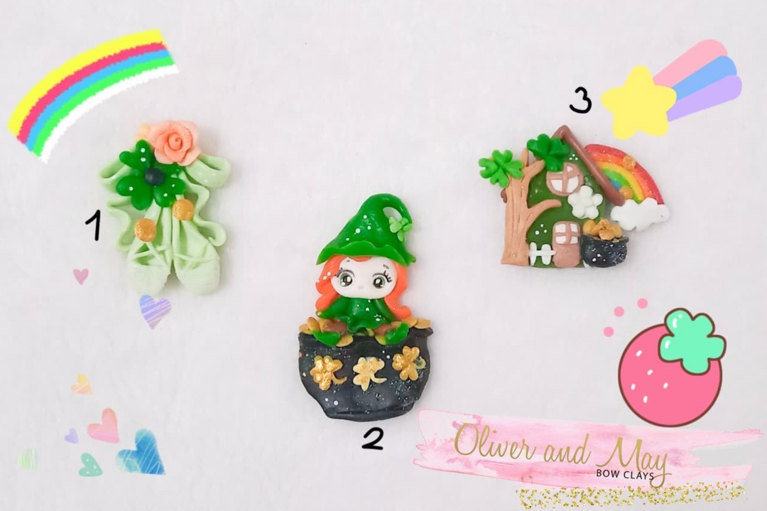 Embellissements en argile pour arc de la Saint-Patrick