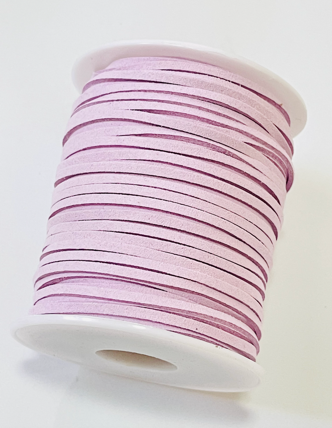 Cordon en daim lilas PASTEL - 5m - Cordon en daim violet pâle