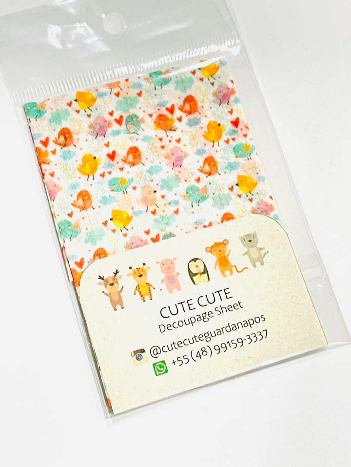 Tissue Napkin Sheet for Decoupage - Singing Birds