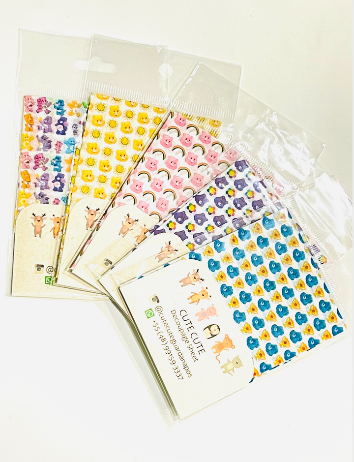 Tissue Napkin Sheet for Decoupage - Yellow Bear
