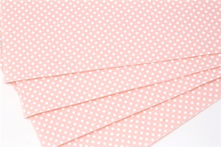 Pink Skin Polka Dot Merino Wool Felt 1mm