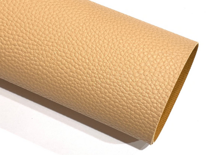 Pale Tan Faux Leatherette A4 Sheet 1.0mm Litchi Print Leatherette