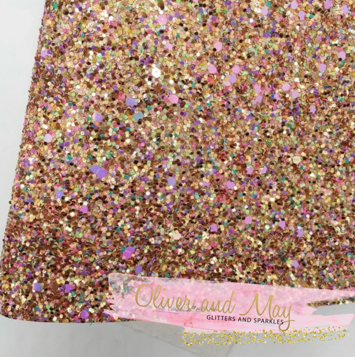 Candy Bomb Chunky Glitter Fabric Sheet