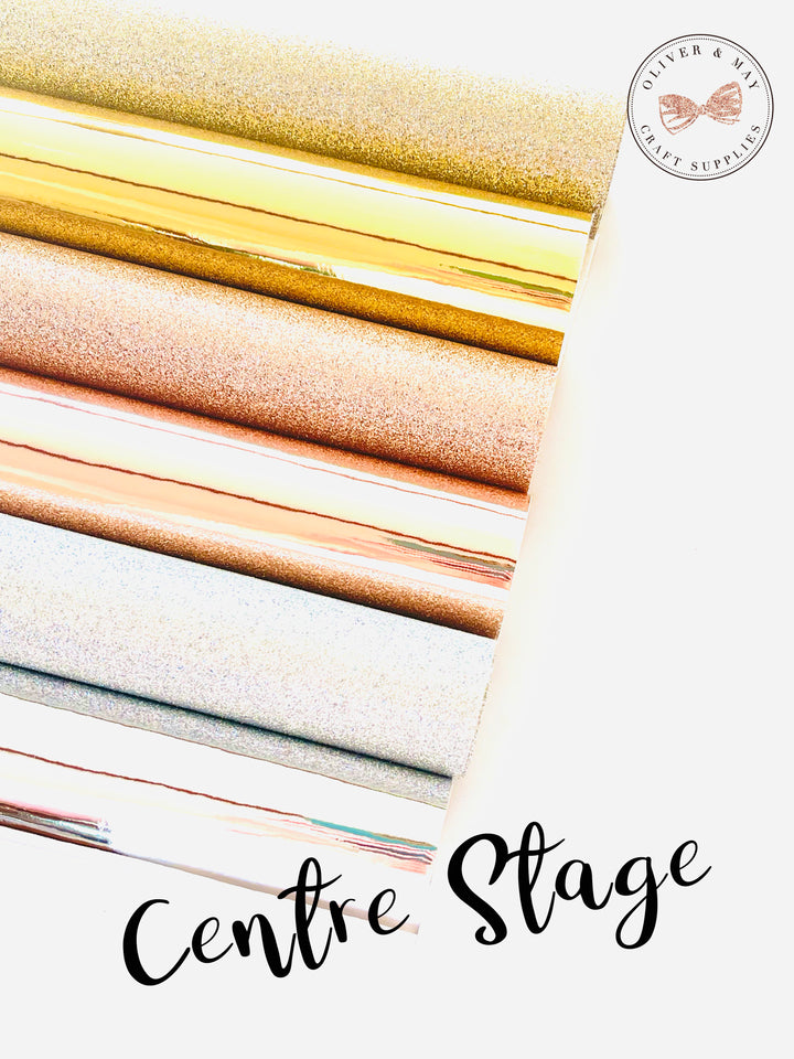 Ensemble miroir et paillettes pour scène centrale – Pack de bandes centrales avec nœud essentiel
