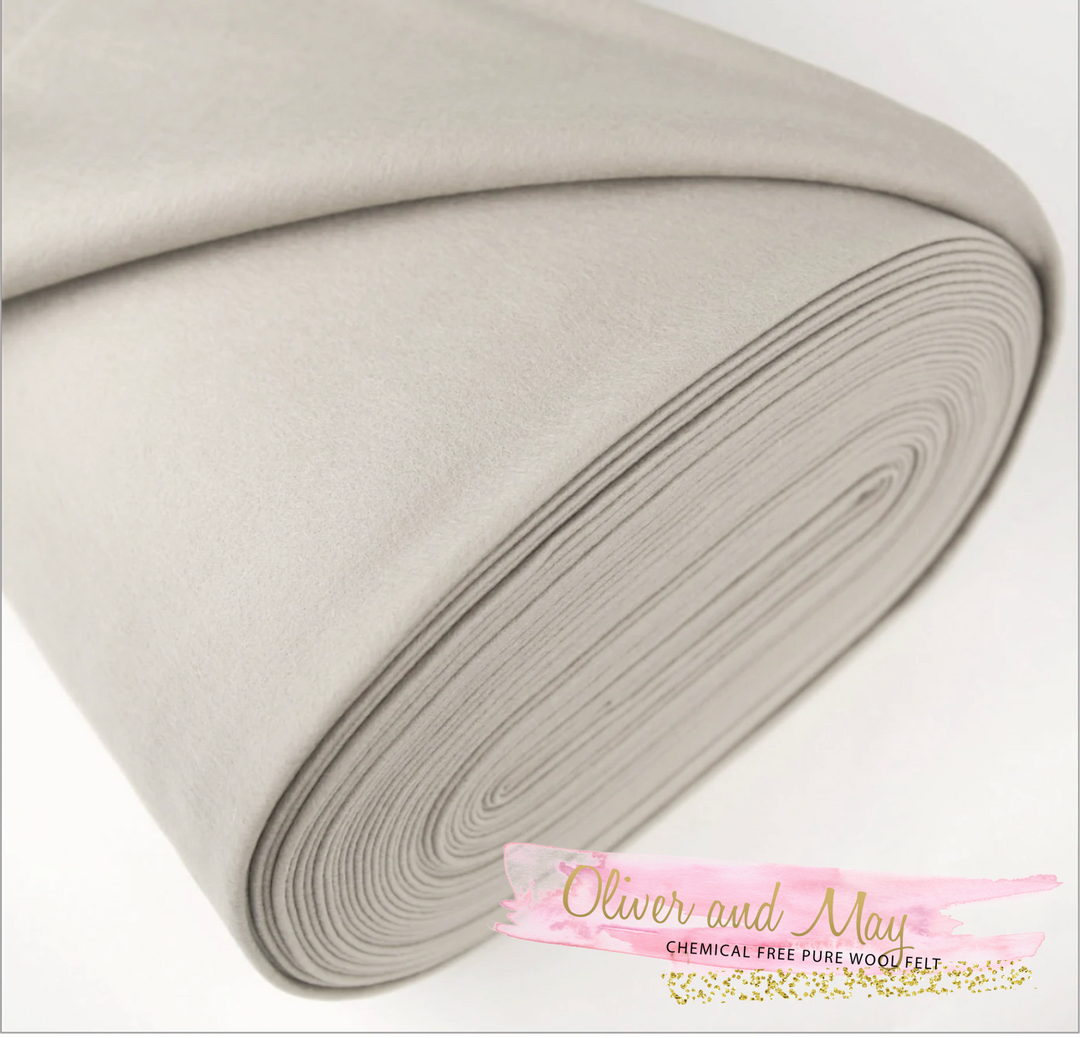 Concrete Merino Wool Felt A4 Sheet - No. 79