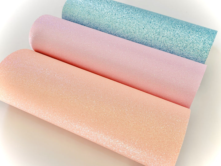 Feuilles de tissu à paillettes fines rose pâle - 0,6 mm - idéales pour les boucles d’oreilles bouton