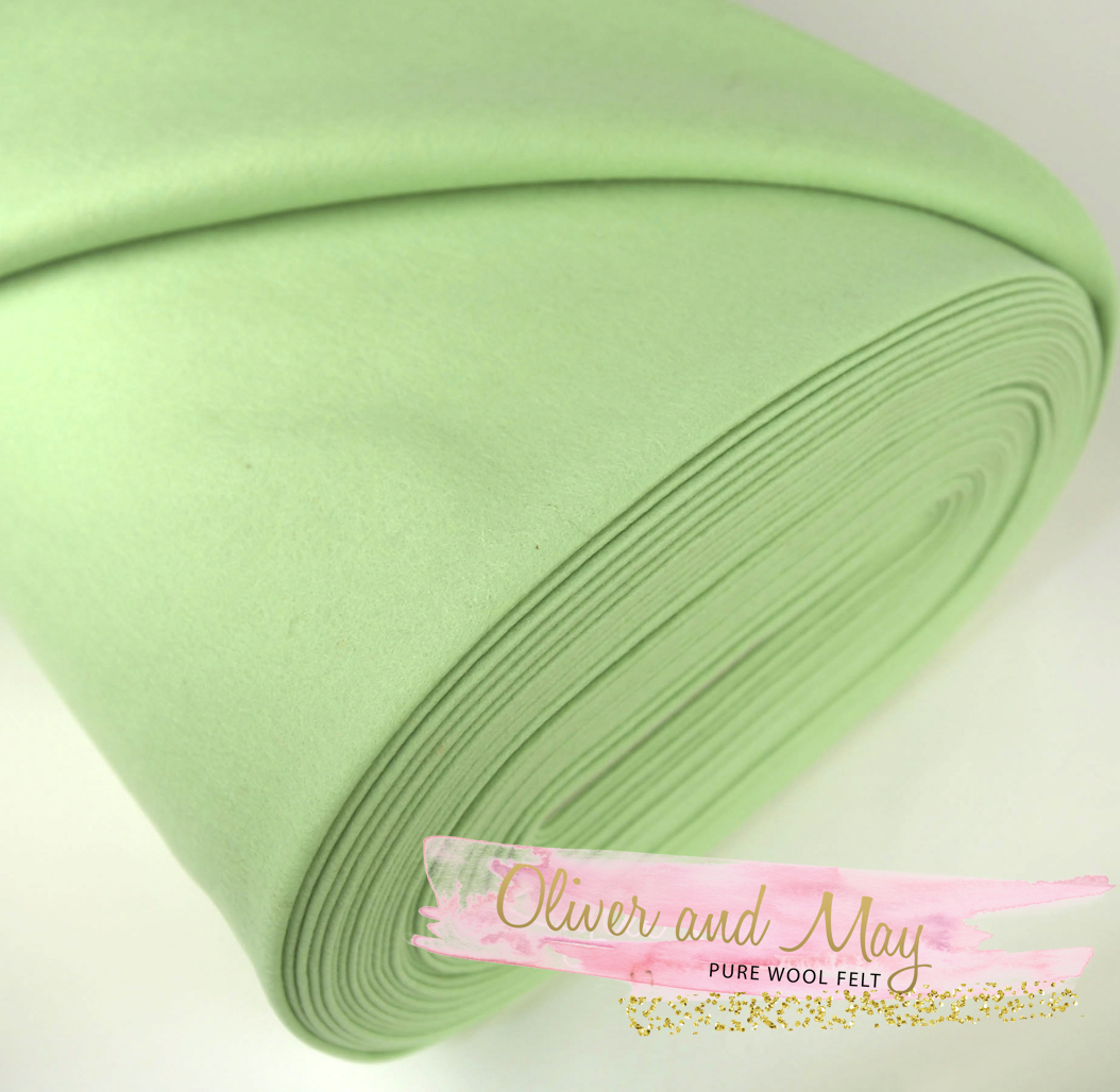 Feutre de laine 100 % mérinos Granny Smith