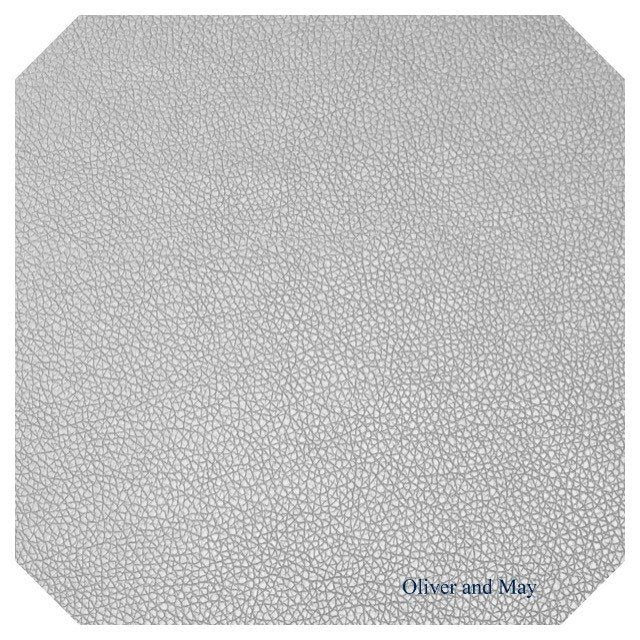 Mince 0,7 mm Feuille de similicuir gris argenté Taille A4 ou A5 Tissu en faux cuir gris argenté Petit motif litchi Cuir PU Similicuir mince
