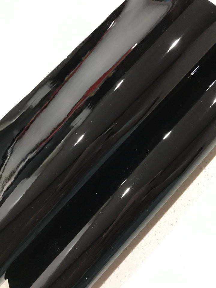 Black Patent Leatherette - Glossy Smooth Leatherette