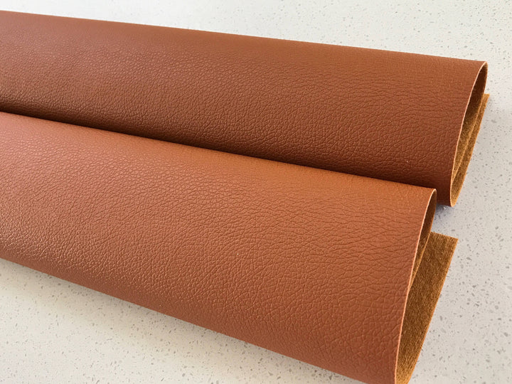 Tan Brown Leatherette Thin 0.7mm - Best for Button Earrings