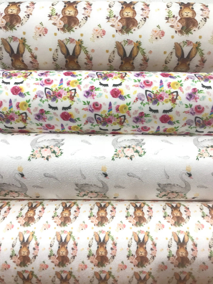 Some Bunny Loves Me 2" Feuilles de tissu en feutre de laine de coton