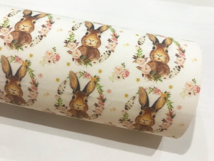 Some Bunny Loves Me 2" Feuilles de tissu en feutre de laine de coton
