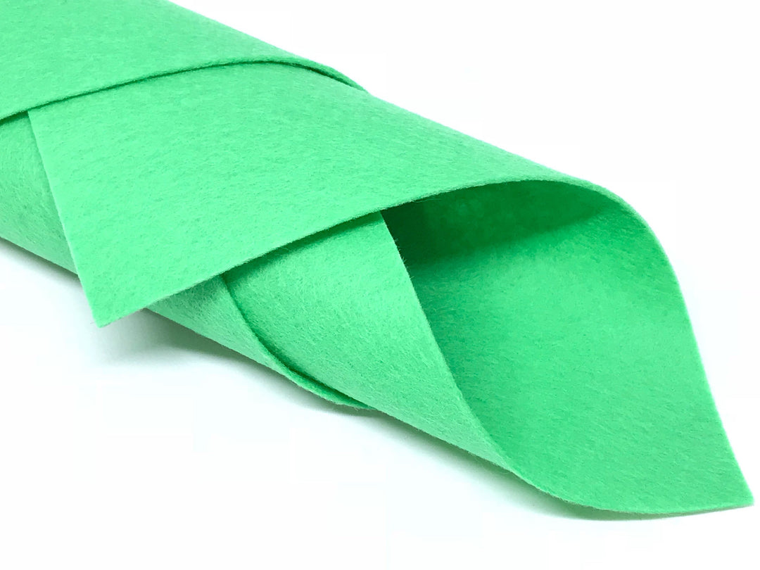 Feuille A4 de feutre de laine mérinos vert écume de mer de 1 mm - N° 49
