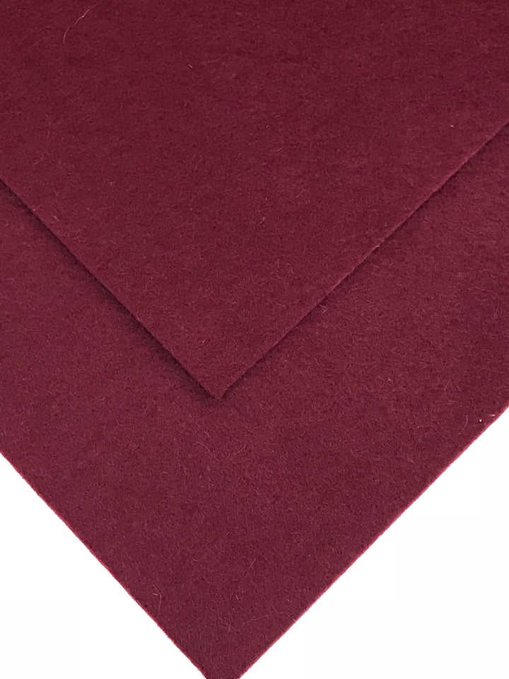 Maroon 100% Merino Wool Felt No. 24