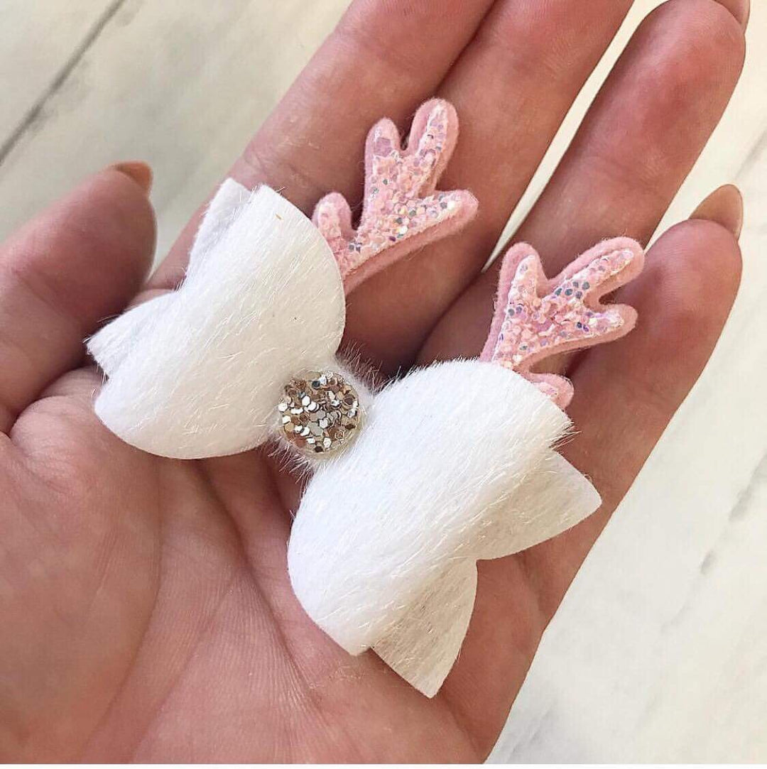 Rudolf Antler Bow Set - Gabarit en plastique + tissus