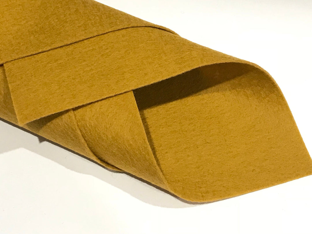 1mm Butterscotch Merino Wool Felt A4 Sheet - No. 11