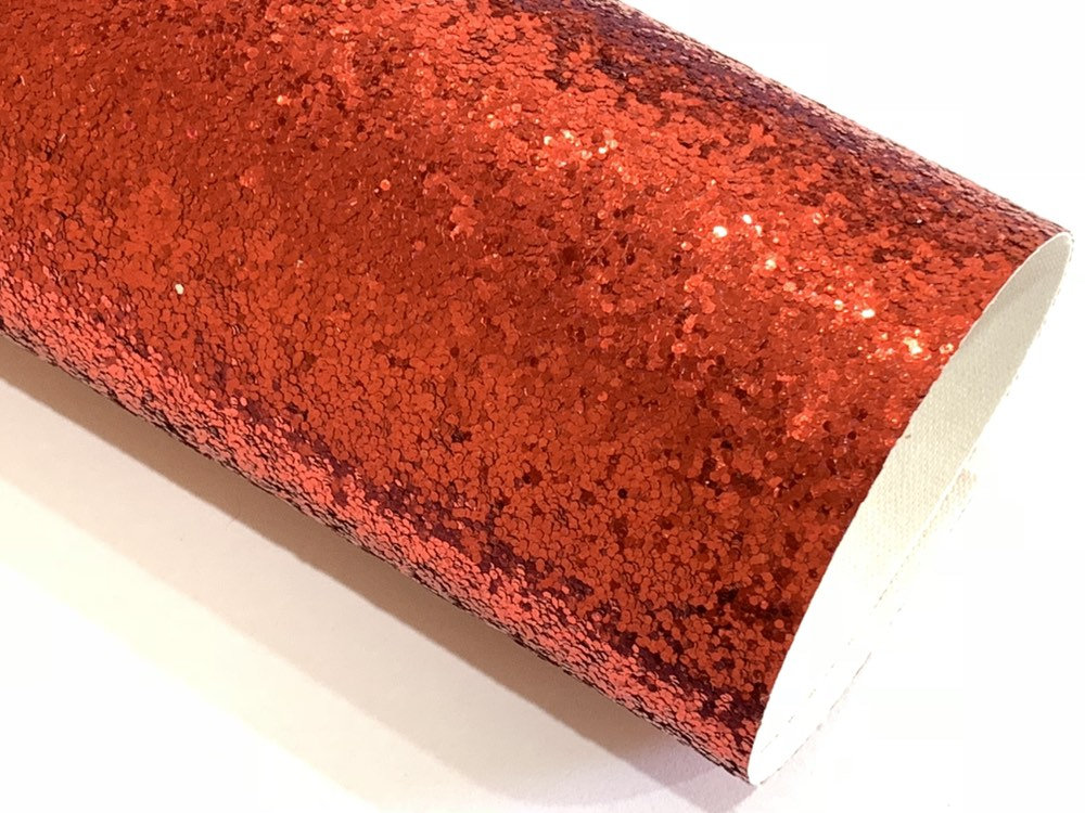 Feuille de tissu à paillettes rouges, feuilles A4 à paillettes rouges de noël de 0.7mm d'épaisseur