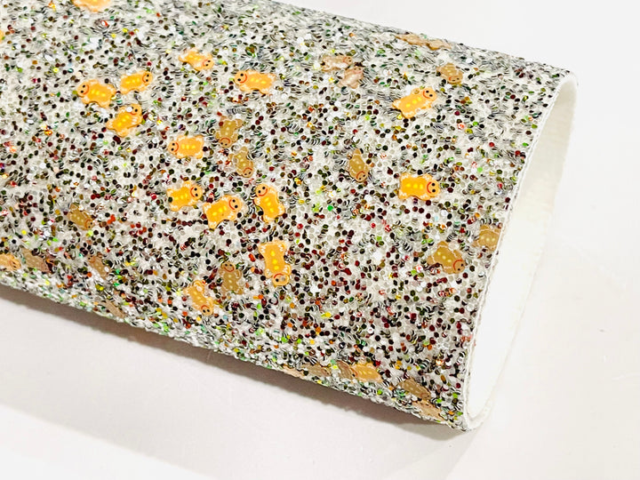 Gingerbread Men Multicoloured Christmas Chunky Glitter