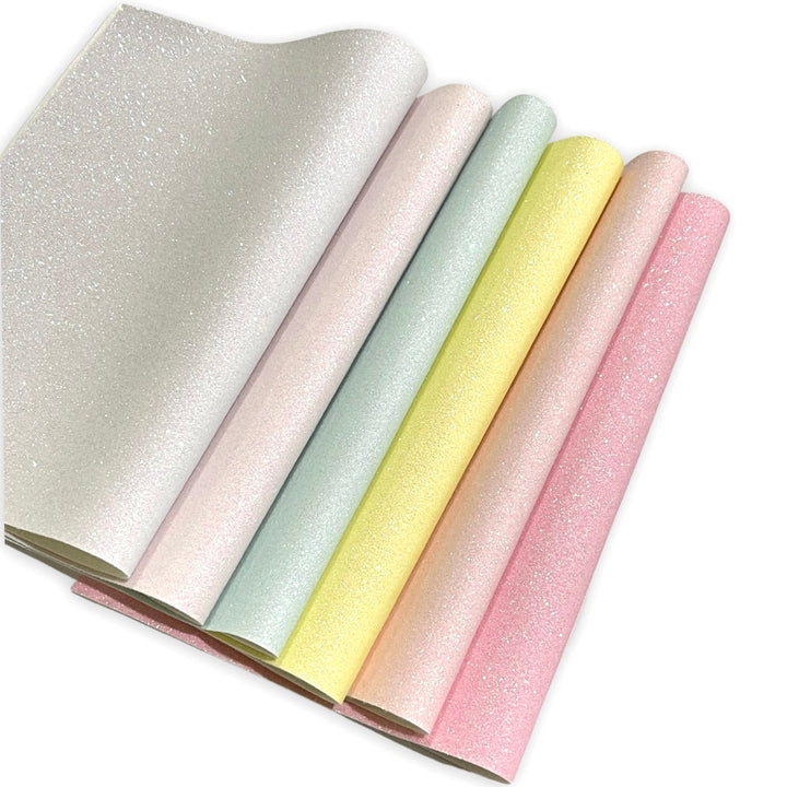 Tissu à fines paillettes rose Whisper nouveau-né