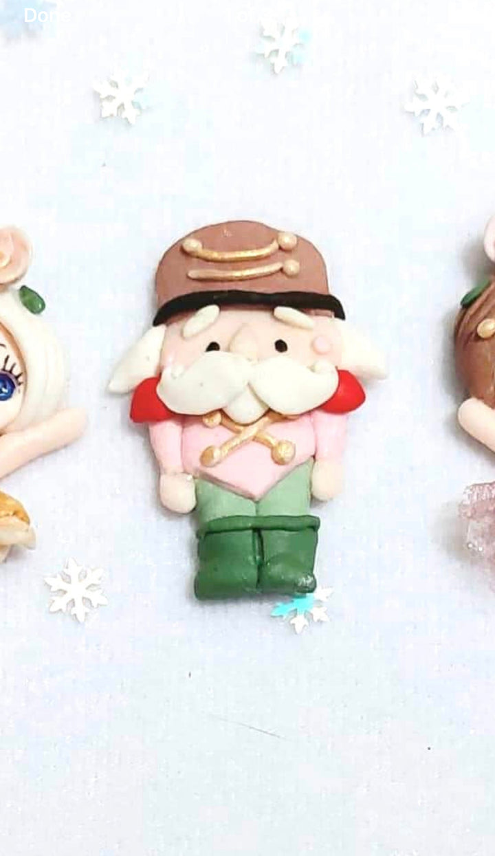 Nutcracker Toy Soldier Christmas Bow Clay from our Enchanted Maker