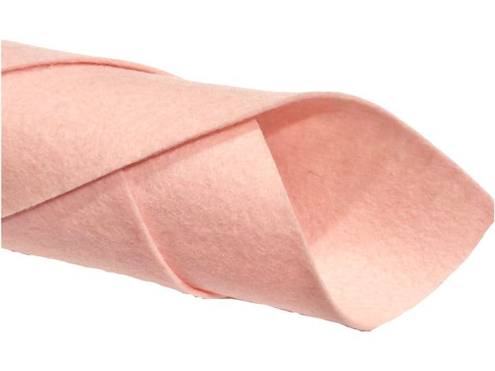 Pale Pink Skin 100% Merino Wool Felt Sheets and Metres