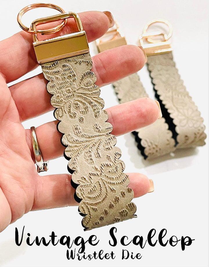 Grey Floral Embossed Faux Leather