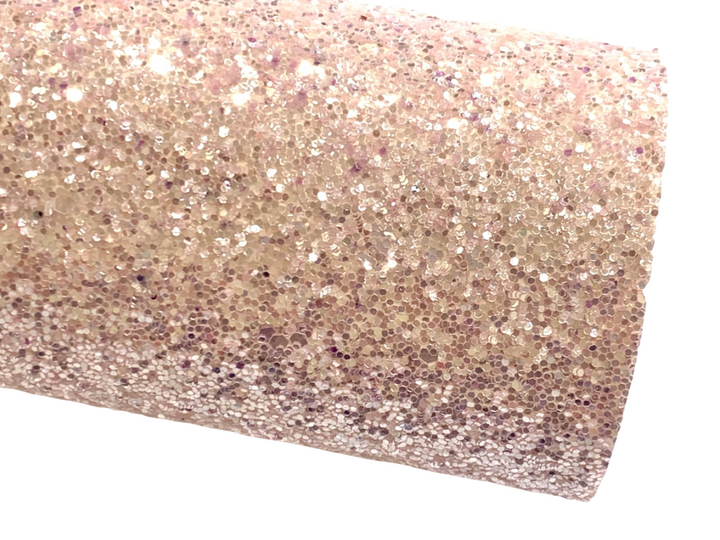 Feuille de tissu à grosses paillettes de poussière de fée rose lilas