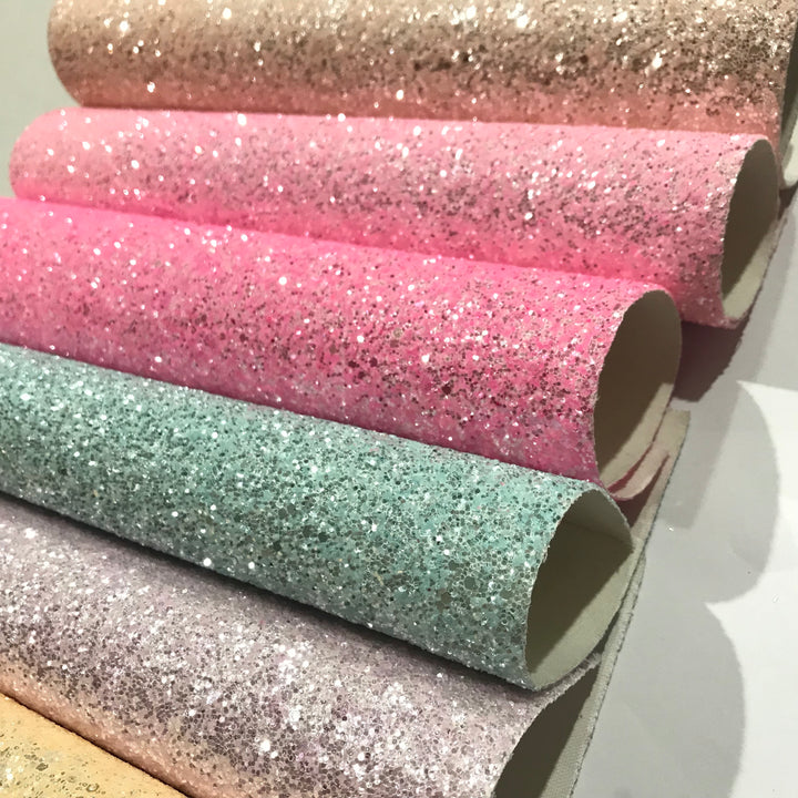 Feuille de grosses paillettes givrées Lemon Delight