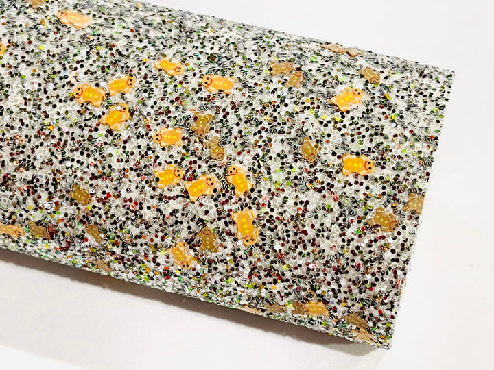 Gingerbread Men Multicoloured Christmas Chunky Glitter