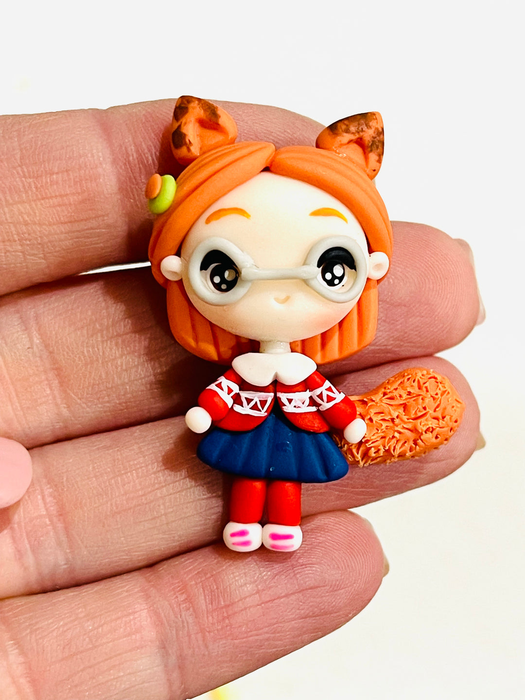 Red Panda Mei Clay Embellishment