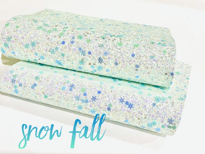 Snow Fall Snowflake Glitter Sheet