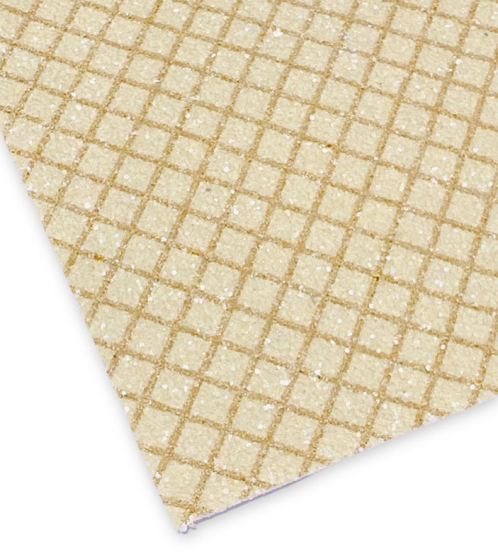 Feuille de tissu en toile à paillettes épaisses, cône gaufré à la crème glacée