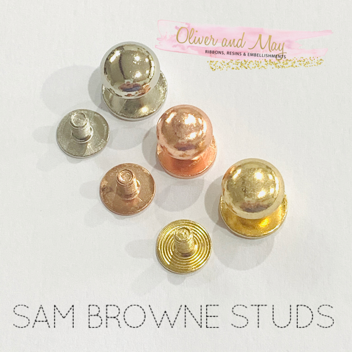 Sam Browne Studs - Lots of 10 sets or 25 sets