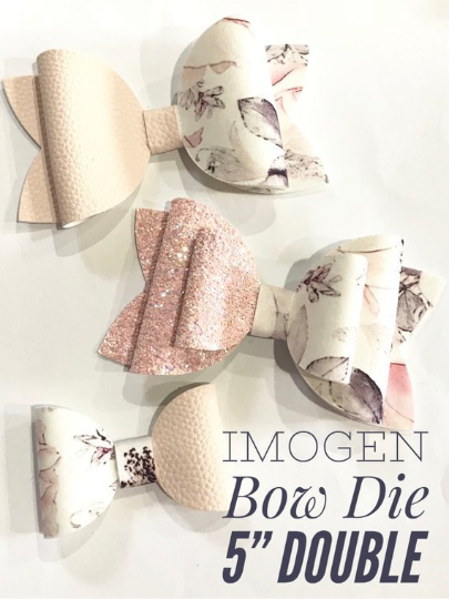 Matrice de découpe en acier Imogen Bow 5" pour Sizzix Big Shot - Demi-coupes d'arc XXL