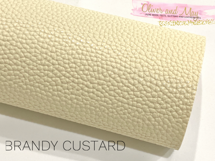 Brandy Custard Faux Leather