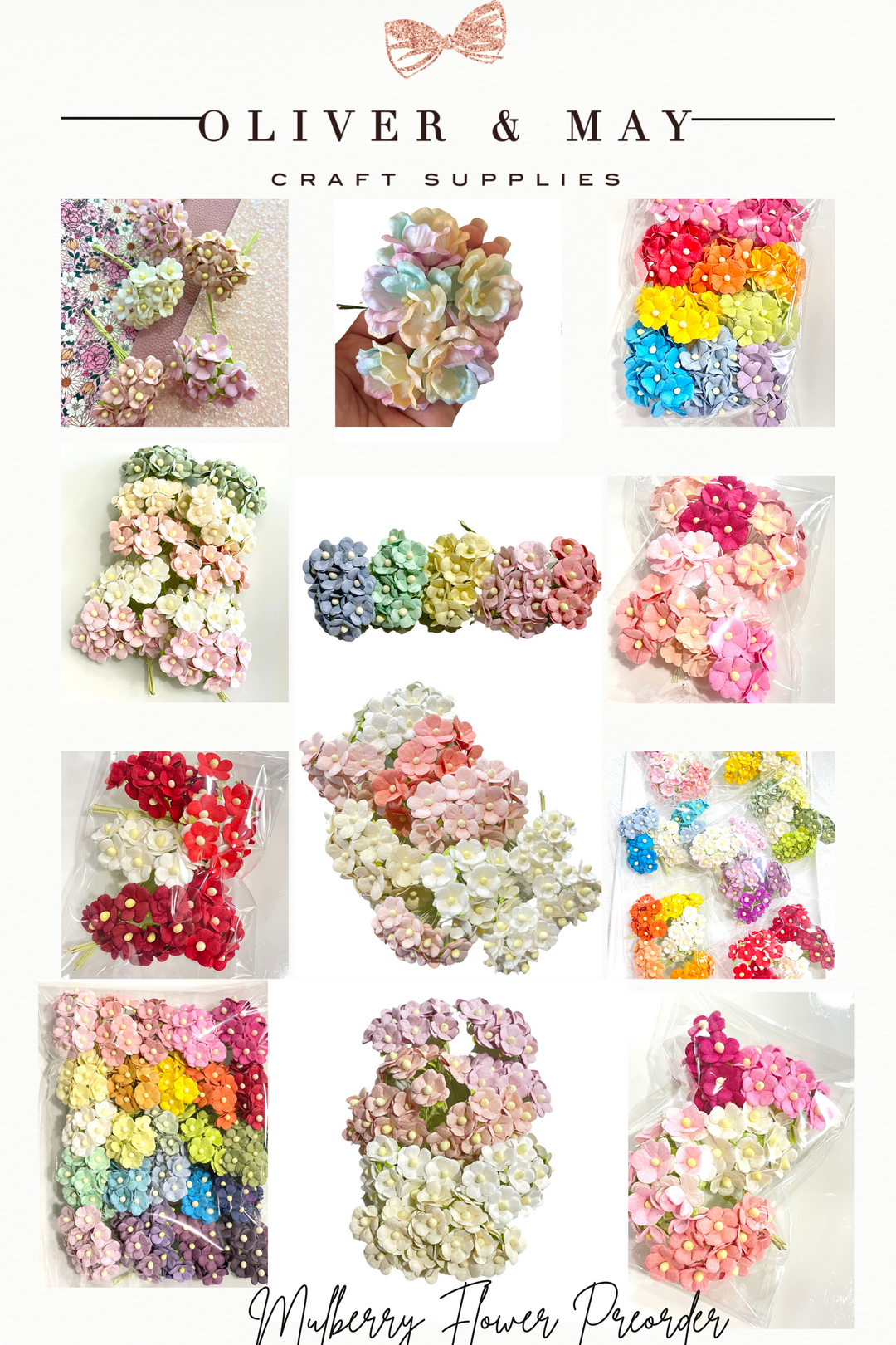 Mulberry Paper Flowers October Pre Order