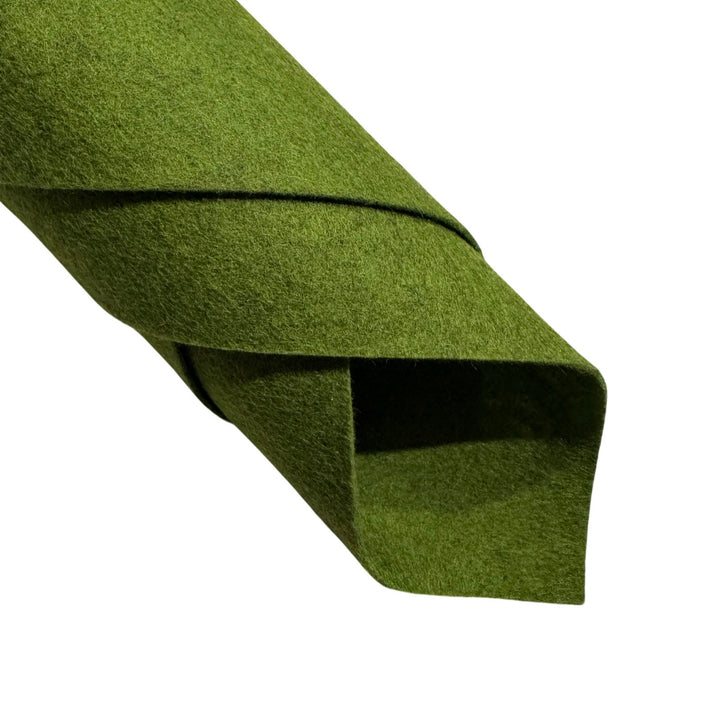 1mm Heather Moss Green Merino Wool Felt