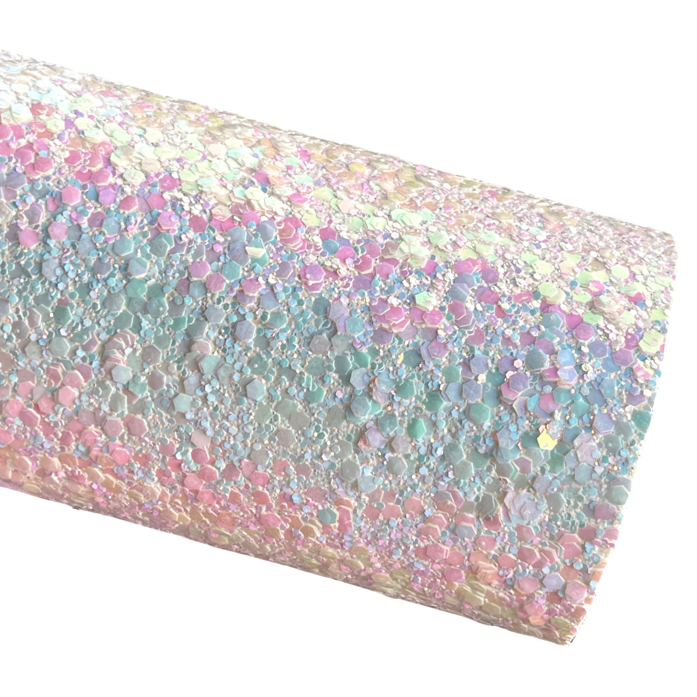 Clouds Holographic Chunky Glitter Leather