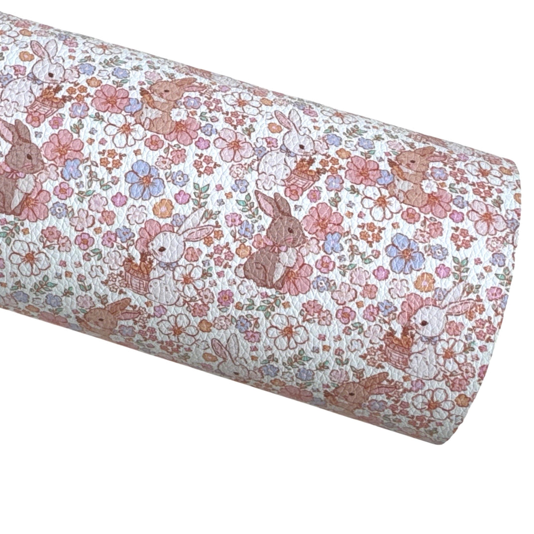 Muse Bloom Floral Bunny Bundle Faux Leather and Glitter