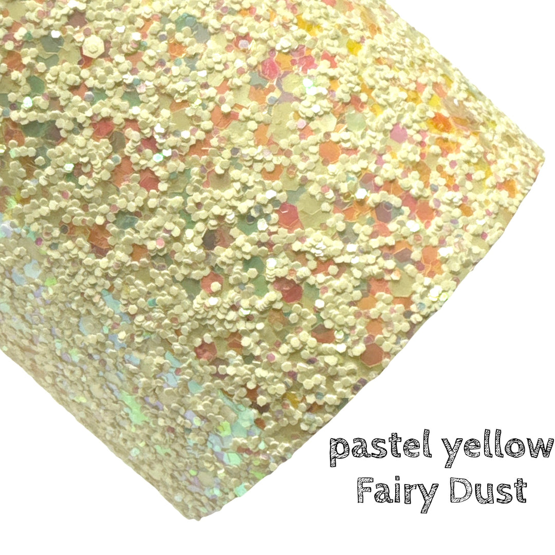 Grosses paillettes irisées jaune pastel - Fairy Dust