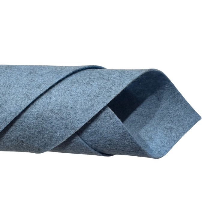 1mm Heather Baby Blue Merino Wool Felt
