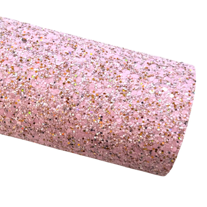 Pink Sprinkles Chunky Glitter Leather