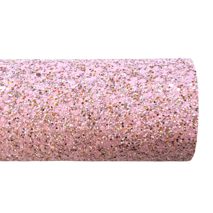 Pink Sprinkles Chunky Glitter Leather