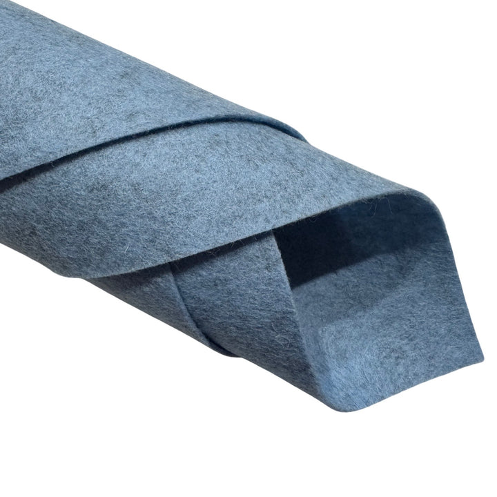 1mm Heather Baby Blue Merino Wool Felt