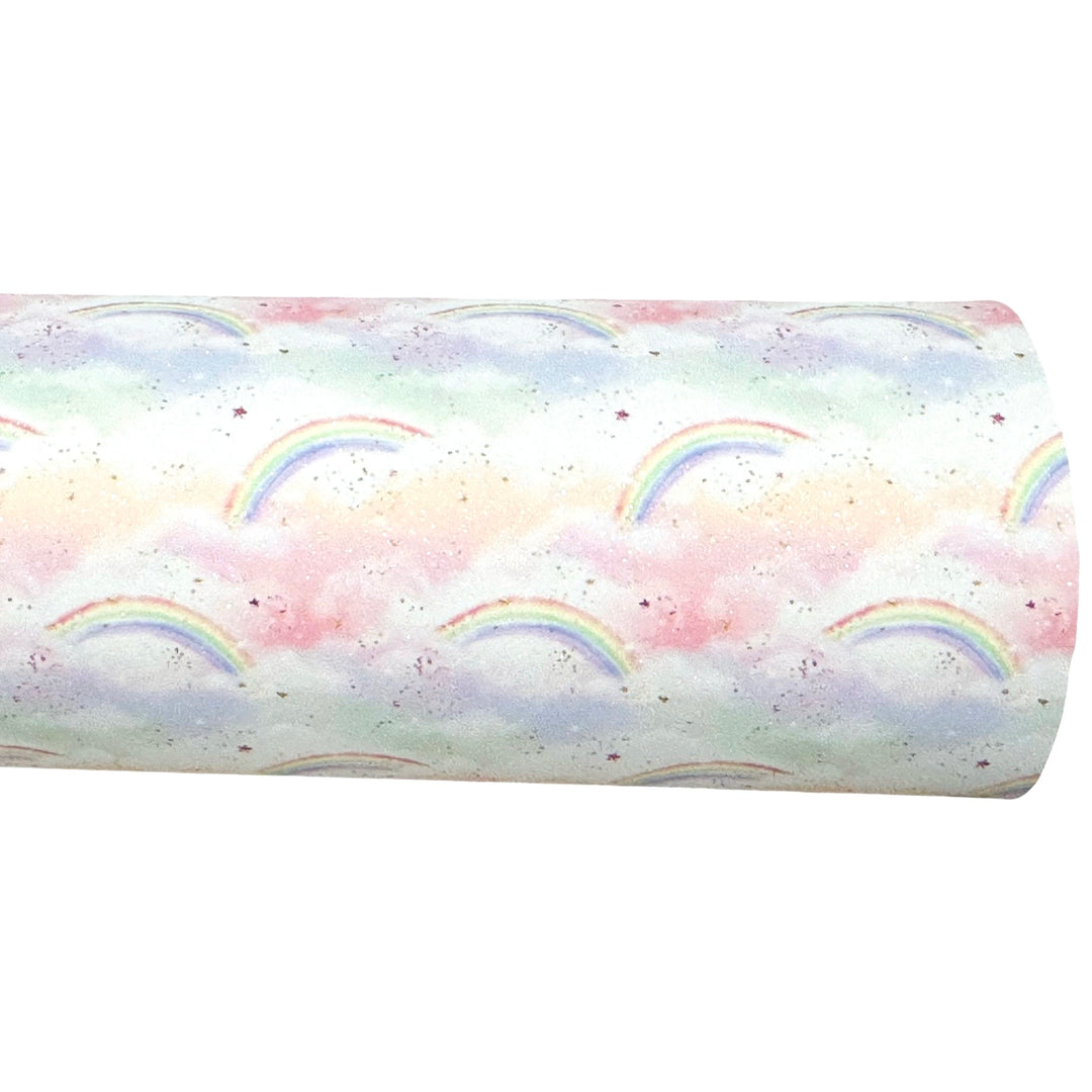 Magic Rainbows Shimmer Suede Leatherette