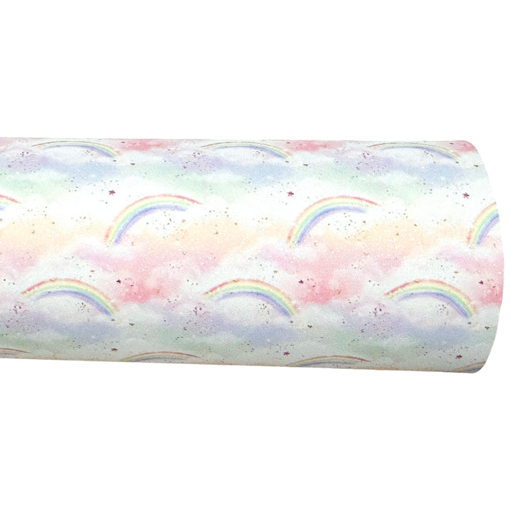 Magic Rainbows Shimmer Suede Leatherette