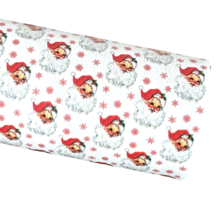 Retro Santa Smooth Leatherette Sheet