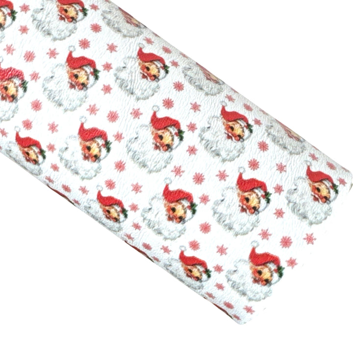 Retro Santa Smooth Leatherette Sheet