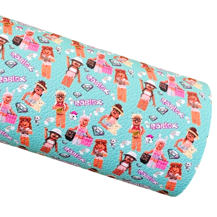 Gamer Girl Faux Leather Sheet